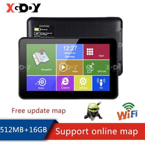 XGODY Android Gps Navigation 7 Inch Hd 2 In 1 Tablet Pc 16BG Wifi Auto Vehicle GPS Navigator Bluetooth Free Map 2020 Europe