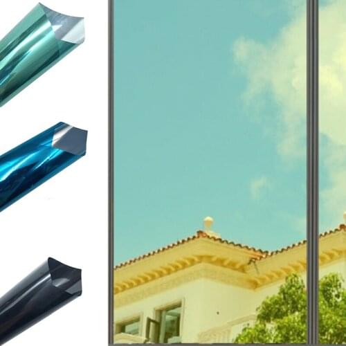 Half Black Window Film Translucent Privacy Protection One Way Perspective UV-Proof Glass Sticker Window Shading Sunscreen Film