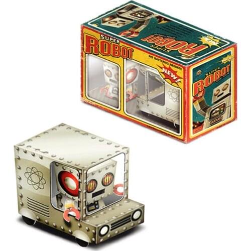 Rotate-o-matic Super Astronaut Robot Van Car Box Cubee Ornaments 3D Paper Model Papercraft DIY Kids Adult Craft Toys ER-024