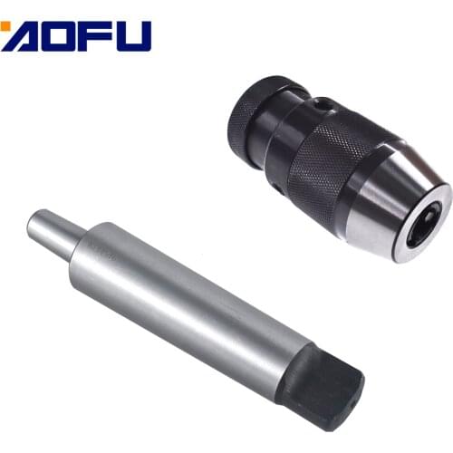Self Drill Chuck Lathe Tool 1-13mm Steel Self Tighten Keyless Lathe Drill Chuck MT4-B16 Arbor Live Center New Tool