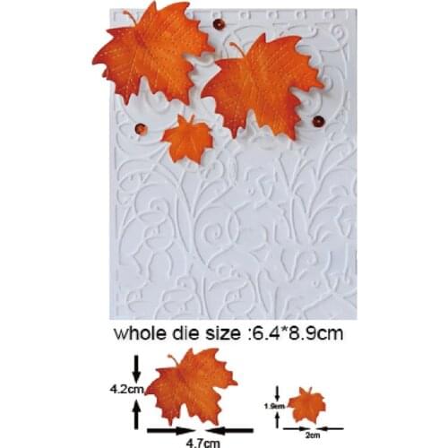 2020 New Cutting Dies Maple leaves Metal Cutting Dies Stencils Die Cut for DIY Scrapbooking Album Paper Card Embossing