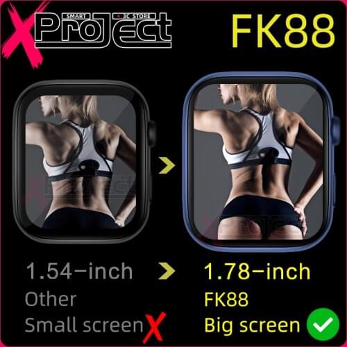 Smart Watch FK88 Men heart rate Fitness bracelet SmartWatch Women Watches for IOS PK HW12 series 6 Amazfit GTR 2 FK78 W26 W56 X6