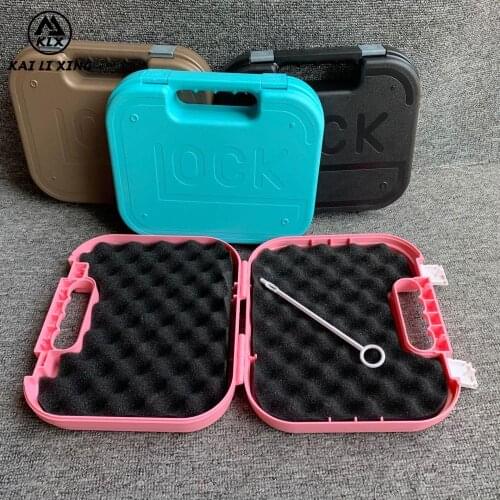 Airsoft Water Bullet Gun Pistol Storage Case Carry Box Applicable for Glock Kublai P1/P4/2011 Suitcase ABS Material Anti-fall