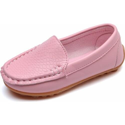 2019 Fashion Kids shoes Children PU Leather Sneakers For Baby shoes Boys/Girls Boat Shoes Slip Soft Casual Shoes Size 21-36 A980