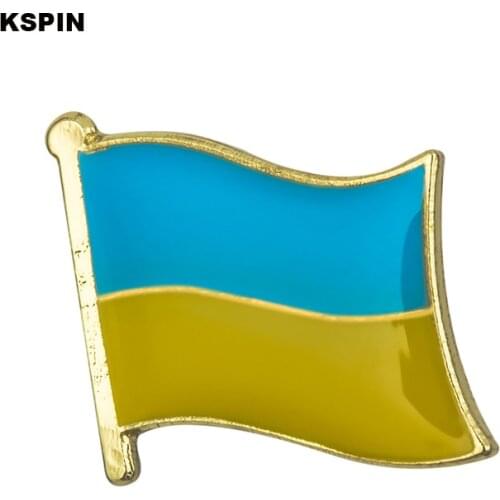 Ukraine flag badge pin lapel pin 100pcs a lot Brooch Icons KS-0186