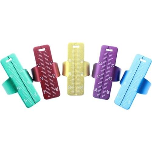 1 pcs Dental instrument Aluminium Alloy Colorful Dentistry Ring Ruler Root Canal Measuring Tool for Endodontic Dentist tools