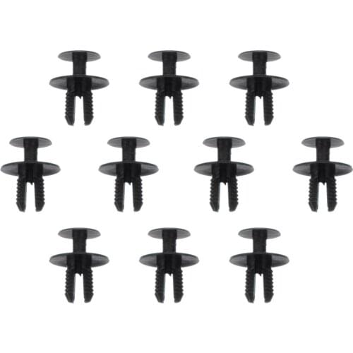 10Pcs Durable 10mm Hole Push Fit Plastic Rivet Pin Clip Bumpers Interior Trim Panel Fascia For BMW Car Accessories