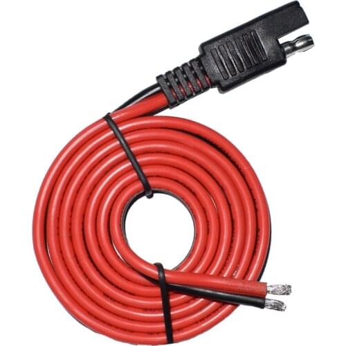 SAE 2 Pin Quick Connector Disconnect Plug 14AWG SAE Power Automotive Extension Cable for RV Trolling Motor Solar Panel 1 ft