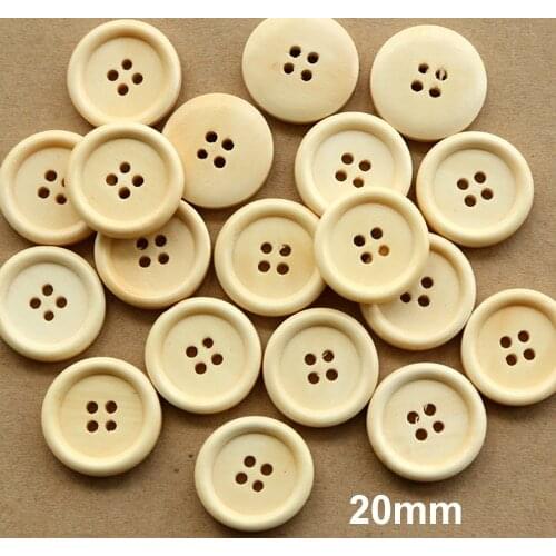 20pcs/lot Natural color buttons 20mm,wooden buttons for kids,scrapbooking buttons(SS-1761)