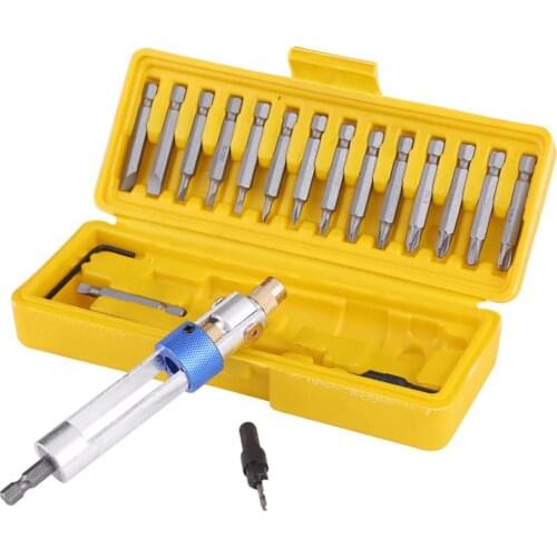 20Pcs Half Time Drill Driver Multi Screwdriver Sets Updated Version 16 Different Kinds with Countersink BitsHead Allen Wrench