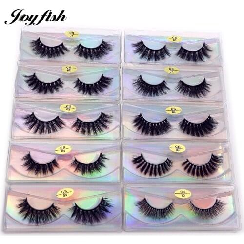 3d Faux Mink False Eyelashes in Bulk Wholesale with Laser Bottom Card and Plastic Box Packaging Fake Lash Extensions Vendors