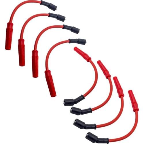 8PCS 10.5mm Spark Plug Wire for Chevy Tahoe 4.8L 5.3L 6.2L LS LT LTZ 1999-2013 For GMC Sierra 4.3L-6.2L 32819 2013-2007