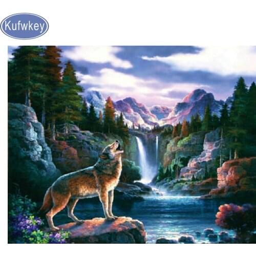 3D DIY Diamond Painting Cross Stitch"Scenery/animal/wolf"5D Diamond Embroidery Resin,diamond Mosaic,Needlework,wall Decoration