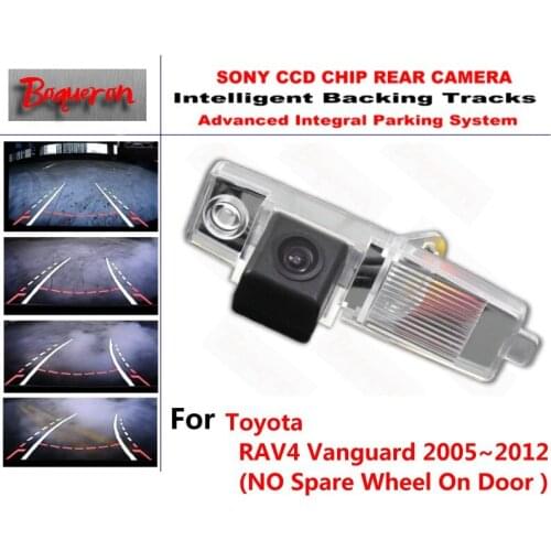 For Toyota RAV4 Vanguard XA30 2005~2012 CCD Car Backup Parking Camera Intelligent Tracks Dynamic Guidance Rear View Camera