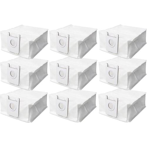 For Roidmi EVE Plus Robot Vacuum Cleaner Parts Dust Bag Garbage Storage Bag Replacement Accessories 9Pack
