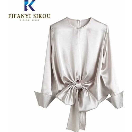 FIFANYI SIKOU Satin Blouses