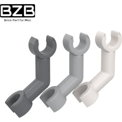 BZB MOC 93061 Figure Curved Arm Horizontal Clip Creative High-tech Building Block Model Kids DIY Technical Brick Parts Toys Gift