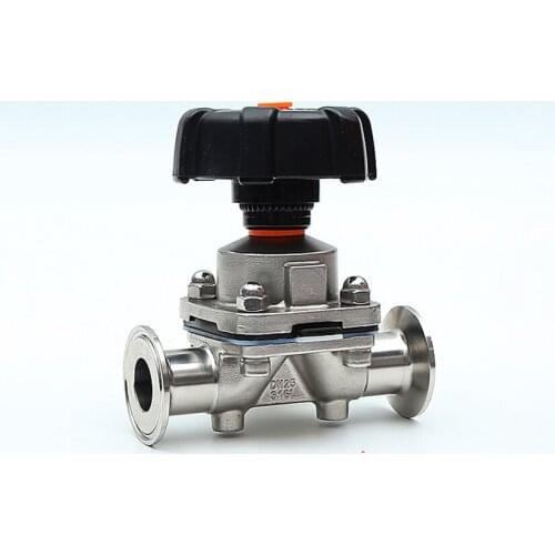 Fit 1" 25mm Pipe OD x 1.5" Tri Clamp Sanitary Diaphragm Valve SUS 316L Stainless Steel For Homebrew Beer Brewing
