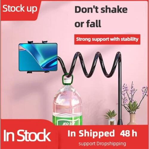 Flexible 360 Clip Mobile Cell Phone Holder Flexible Lazy Bed Desktop Bracket Mount Stand Desktop Rotation Bracket Clip Mount