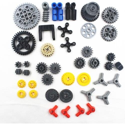 49pcs/lots technic series parts car model building blocks set compatible with lego for kids boys toy building bricks gears