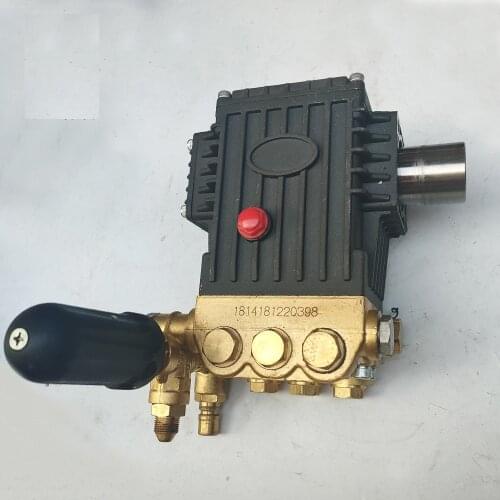 PC-1026 series brass high pressure washer triplex plunger pump 250Bar 11LPM 5.5KW 1450RPM motor shaft 28mm direct coupling drive