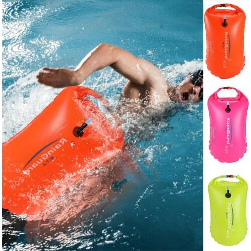 71x37cm Inflatable Swimming Buoy Safety Float Air Dry Bag 400DPVC Swimming Diving Safety Signal Air Bag Drifting Supply