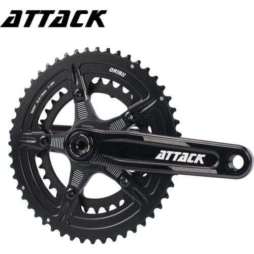 New Bike parts ONIRII ATTACK 2x10 11 12 Speed Road Bicycle Chainsets Chain Wheel Cranks 165mm 170 172.5 175mm Bike Cranksets
