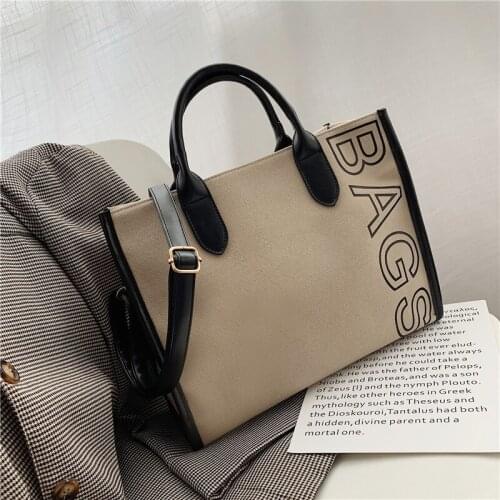 Autumn Womens Tote Bag Large Capacity Factory Discount Hot Outdoor Shopping Canvas Shoulder Bag Fashion Lady Briefcase Girl bag