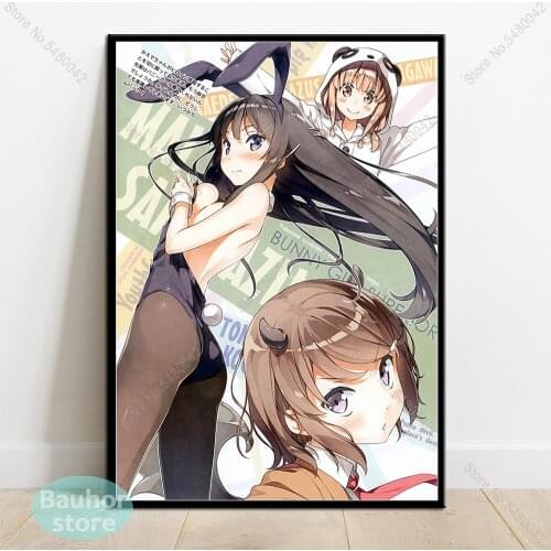 Anime Seishun Buta Yarou wa Bunny Girl Senpai no Yume Poster Canvas Painting Posters and Prints Wall Art Picture for Home Decor