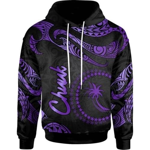 PLstar Cosmos 3DPrint Tribal Chuuk Polynesian Tropical Flowers Hibiscus Tattoos Harajuku Streetwear Funny Unisex Zip Hoodies-c12