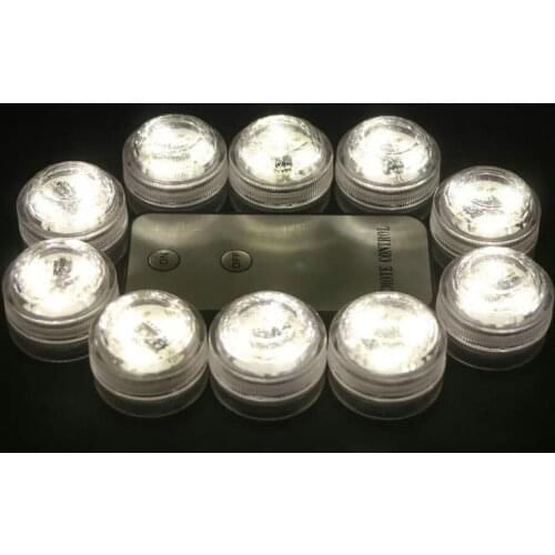 3SMDs Remote controlled submersible Led tealight candle lamp Waterproof Wedding/Xmas/Valentine party table centerpiece Vase Deco