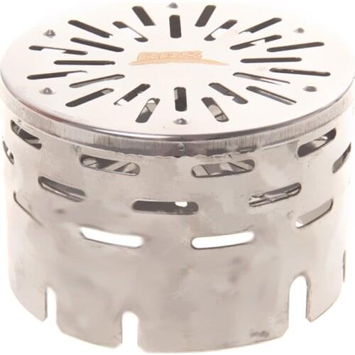 Camping Portable Stainless Steel Heater Cap for Butane Gas Stove Burner Fishing Camp