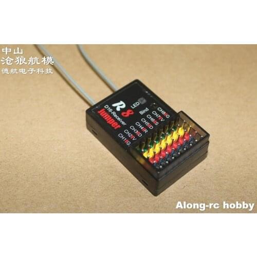 Jumper R1 R8 receiver XM+ JUMPER R1 Compatible D16 XSR 2.4G 16CH ACCST Receiver S-Bus CPPM Smartport Frsky X9D X9E X9E X9DP X12S