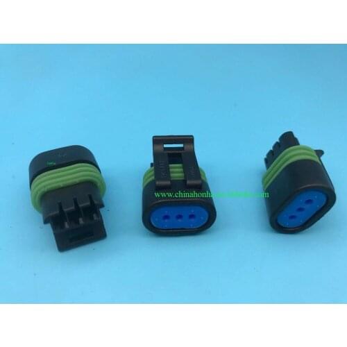 5 pcs 12162182 12162185 Auto Sensor Connector Electrical Housing Plug 3 Pin for Ford DODGE Cummin Oil Pressure Sensor