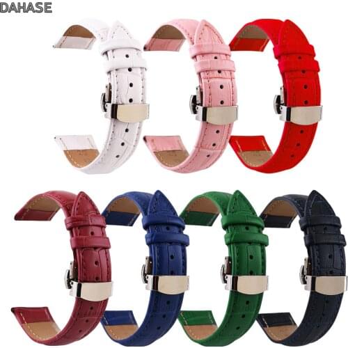 Crocodile Genuine Leather Watch Band 12mm 13mm 14mm 15mm 16mm 17mm 18mm 19mm 20mm 21mm 22mm 24mm Watchband Butterfly Clasp Strap