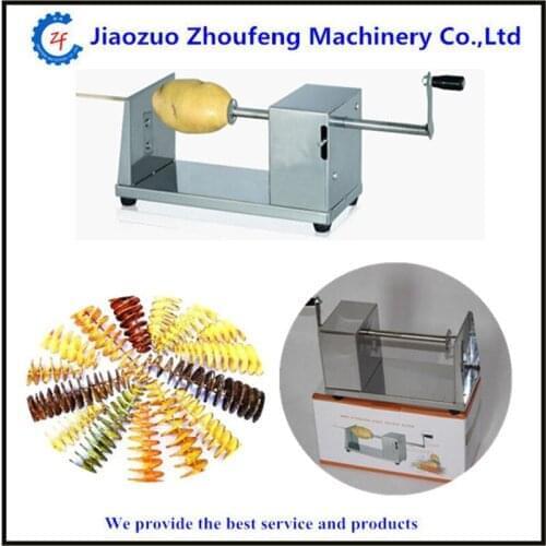 Spiral potato slicer manual stainless steel potato tower kitchen tool ZF