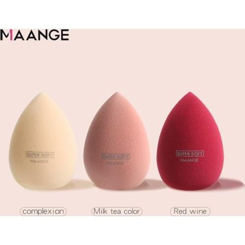 MAANGE Powder Puff Drop-shaped Puff Wet And Dry Soft Beauty Makeup Foundation Sponge Puff Comestic Puff Makeup Tool &Accessories