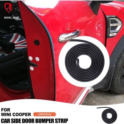 For Mini Cooper Universal 3M 5M Anti Collision Car Side Door Rubber Bumper Strip Protection Edge Sticker Vehicle Scratchproof