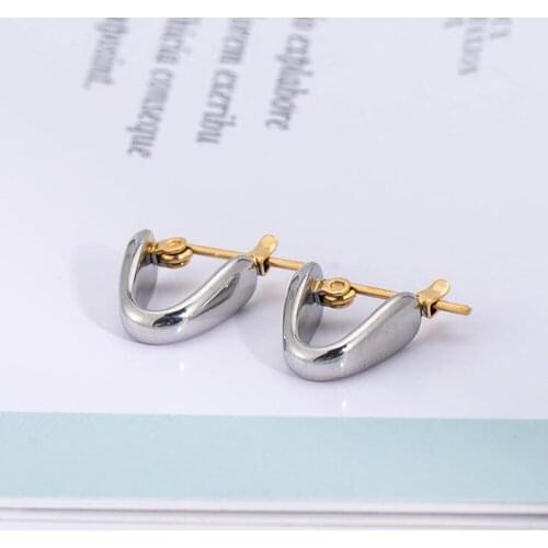 Stainless Steel Vintage U Shaped Women Drop Earrings Jewelry Gift For Him Minimalism Simple Drop Earrings Gift For Him