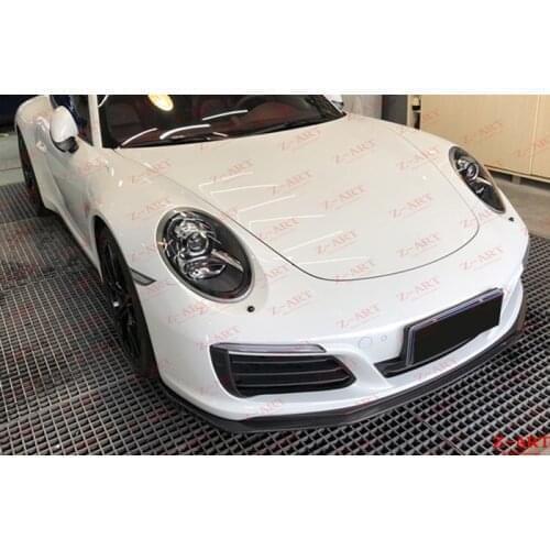 Z-ART carbon fiber front spoiler for 911 carbon fiber front lip for 911 carbon front chin for 991.2 2016-2019 911