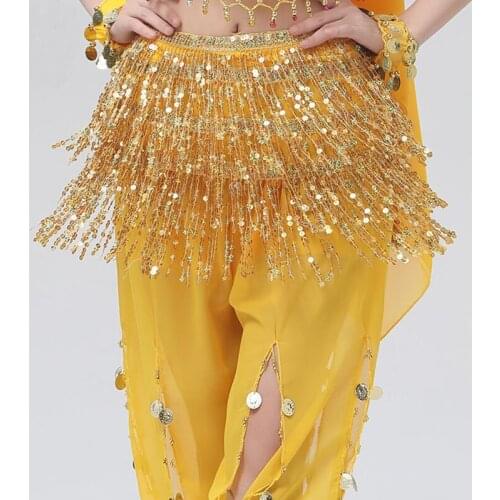 Belly Dancing Costume Hip Scraf For Women Stage Performance Indian Dance Skirt Belly Dance Waist Chain Multi Color