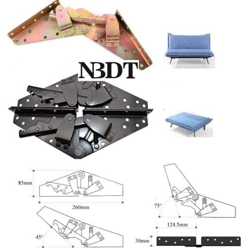 1Pair(2Pcs)/Lot Sofa Bed Bedding DIY Home Furniture Adjustable 3-position Angle Mechanism Hinge Ratchet