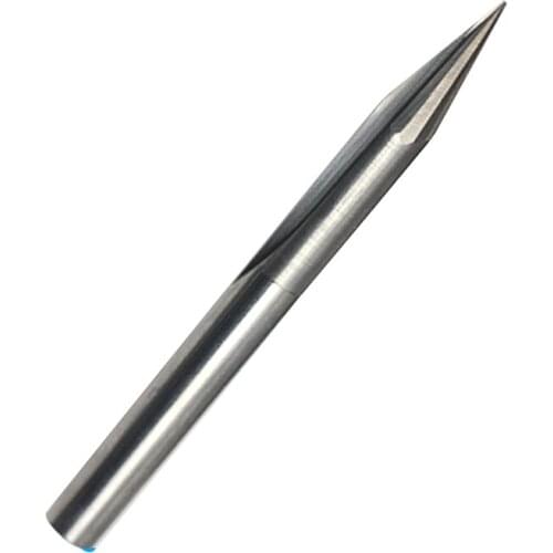 1pc 6mm SHK 2 Flutes Straight V Engraving Bits Straight V Milling Cutters Two Flutes Straight V Tools for MDF Acrylic