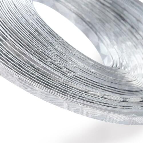10m/roll Artistic Carved Aluminum Wire Chain Wrap for Jewelry Making DIY Bracelet Necklace Finding 5x1mm