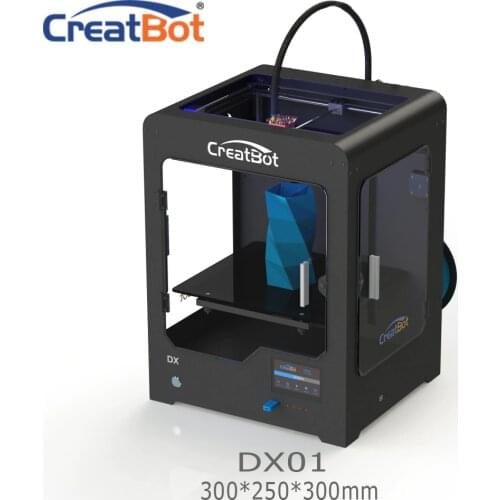 DX01 300*250*300 mm CreatBot 3d printer Single Extrude Large Build Size Metal Frame 3D Printing 2KG Filaments abs for free