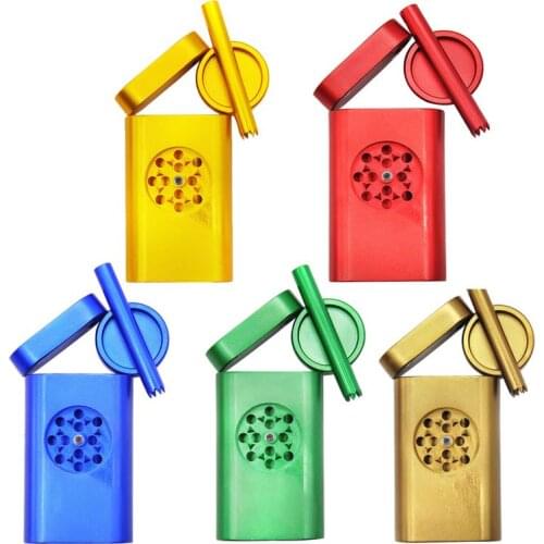 Aluminum Dugout Pipe Grind Case Pinch Hitter Grinder Combo Tobacco Grinder Storage Room Case All In One Smoking Accessories