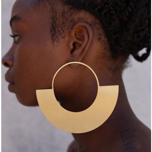 Oversized Earrings, African Earrings, Big Earrings, Statement Earrings. Hand Stamped, Large Hoop Earrings, Personalized Earring