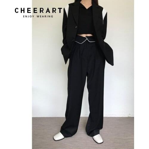 Женские осенние брючные костюмы Cheerart China At AliExpress