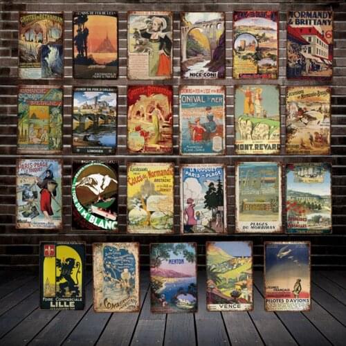 [ DecorMan ] Vance Normandy TIN SIGN wholesale Metal Poster Paintings Bar PUB Decor LT-1895