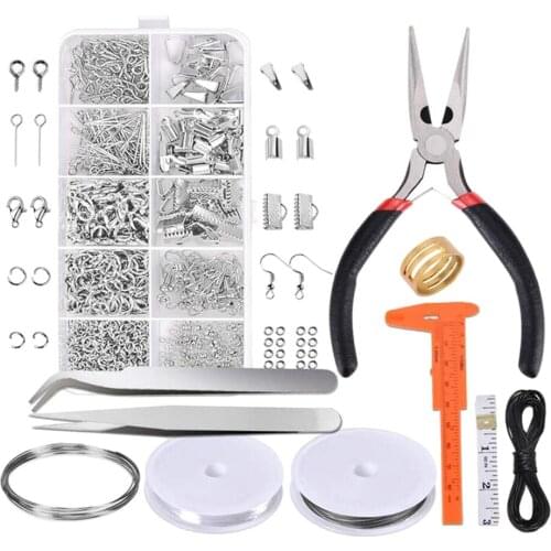 Jewelry Making Findings Earring Hooks Iron Ribbon Ends Clamp Crimp With Loop